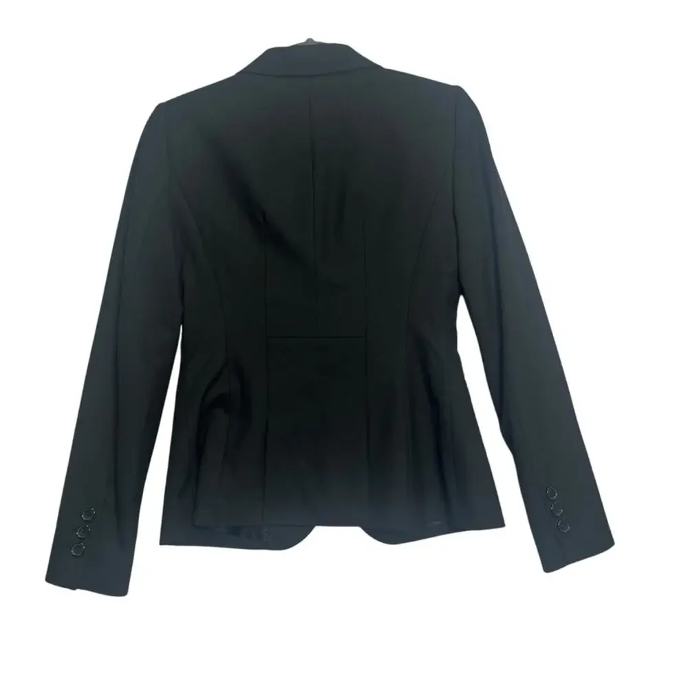 The Limited Black Collection Blazer Womens Size 2 Button Long Sleeve Career Work